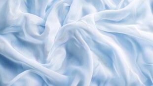 轻柔的蓝色薄纱