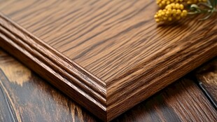 木纹背景的桌面装饰