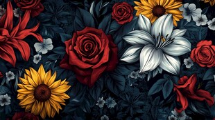 黑暗中的花卉交响曲