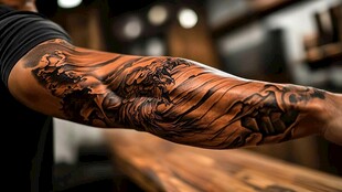 纹身艺术家的杰作
