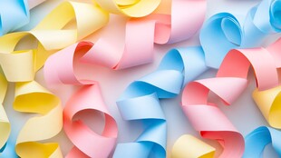 五彩缤纷的卷纸艺术