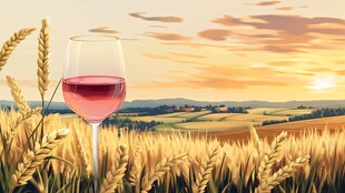 麦田里的玫瑰酒