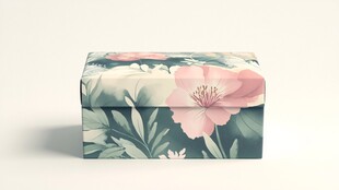 花卉图案的礼品盒