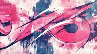 抽象艺术涂鸦作品