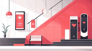 现代红色调室内设计