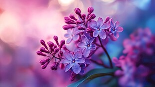 绚烂的丁香花