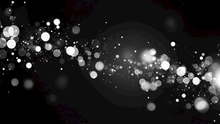 黑白粒子光晕效果