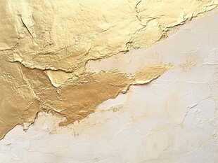 金色与白色的抽象互动