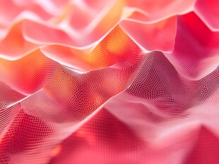 红色波浪网状结构