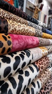 豹纹面料样品展