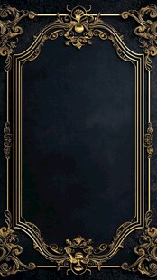 黑金复古风格相框
