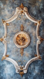 复古风格的精致天花板装饰