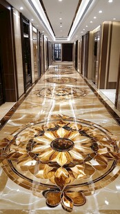 奢华大理石地板设计