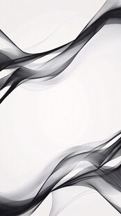 抽象黑白线条艺术
