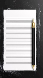 黑板上的笔和纸