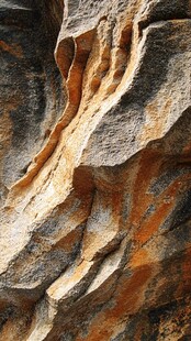 岩石纹理与沉积层