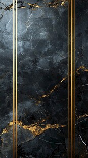 奢华大理石与金色线条