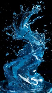 生动的水花飞溅