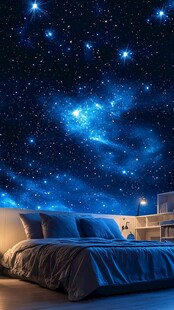 银河之夜的梦幻卧室