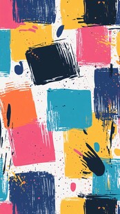 抽象艺术涂鸦图案