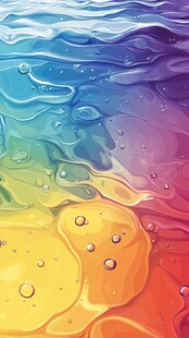 水彩画抽象图案