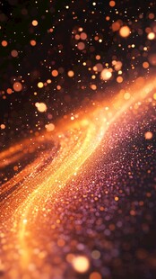金色粒子抽象图像