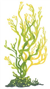 海洋植物插图
