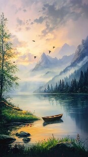 湖光山色 鸟语花香