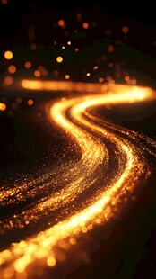 金色粒子轨迹