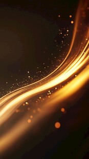 金色流线抽象图案