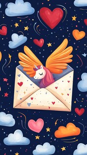 独角兽与信封的神奇之旅