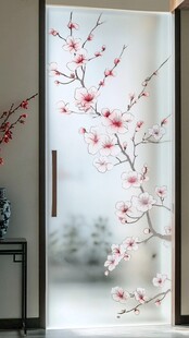 春日里 玻璃上的花朵