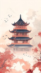 红塔飞鸟图