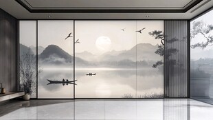 山水画风格的室内设计