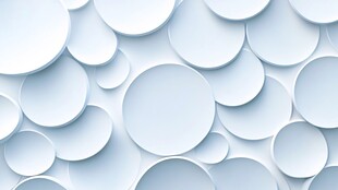 白色圆形重叠图案