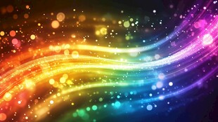 多彩光谱的抽象艺术