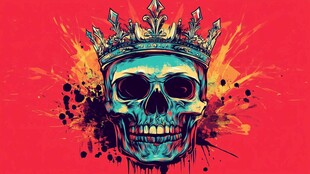 骷髅与王冠的融合