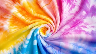 扎染风情的螺旋之旅