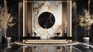 奢华大理石室内设计