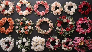 花卉花环的多样性