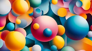 生动的球体组合