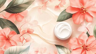 花卉与护肤品的和谐融合