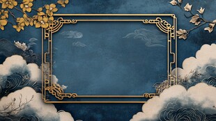 云雾缭绕的古典风景