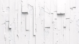 白色墙面的抽象艺术