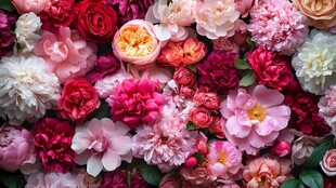 五彩缤纷的花海