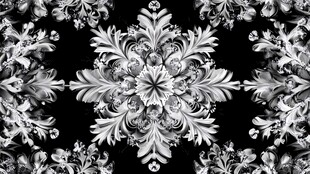 黑白对称花纹图案