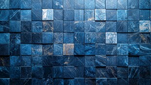 蓝色大理石纹路墙面