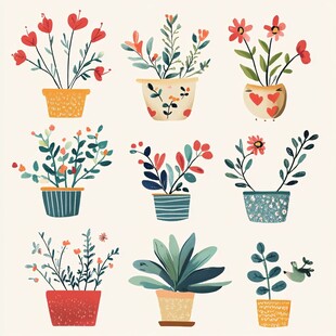 花卉与陶瓷的和谐共生