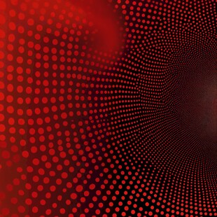 红色点状抽象图案