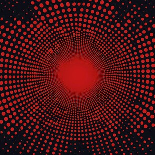 红色圆点抽象图案